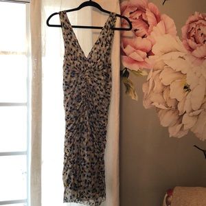 Beautiful silk dress ruching in front and in back